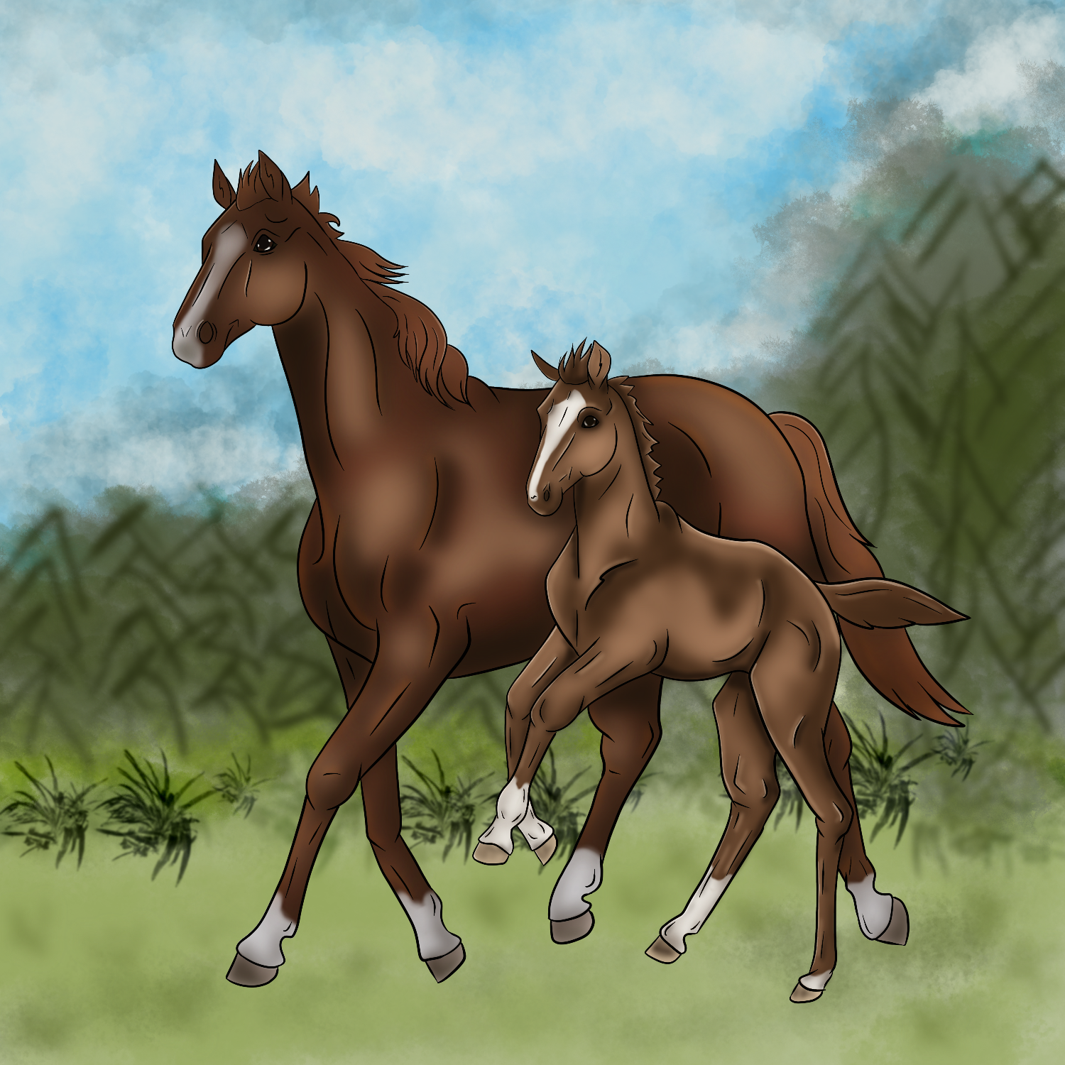 Draconaria & toinen varsa